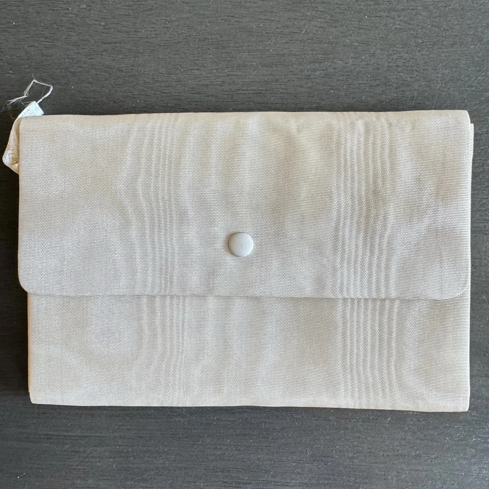 Vintage Julius Garfinckel Travel Jewelry Case Satin Pouch‎ Made in Italy 7